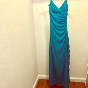 Teal prom Dress